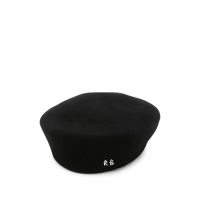 Ruslan Baginskiy Mmm033 Wool Felt Flat Cap In Black