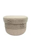 Ruslan Baginskiy Monogram Baker Boy Cap In Neutral