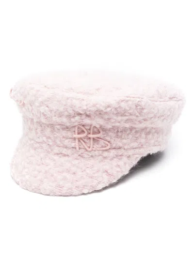 Ruslan Baginskiy Logo-embellished Baker Boy Cap In Pink