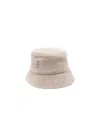 Ruslan Baginskiy Monogram-embellished Bucket Hat In Nude