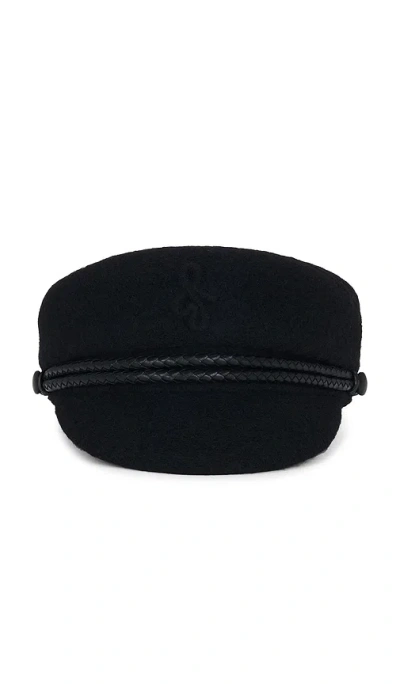 Ruslan Baginskiy Monogram Embellished Cap In Black