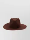 Ruslan Baginskiy Monogram-embellished Fedora Hat With Wide Brim In Brown