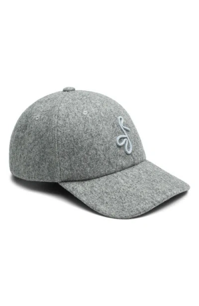 Ruslan Baginskiy Monogram Embroidered Baseball Cap In Gray