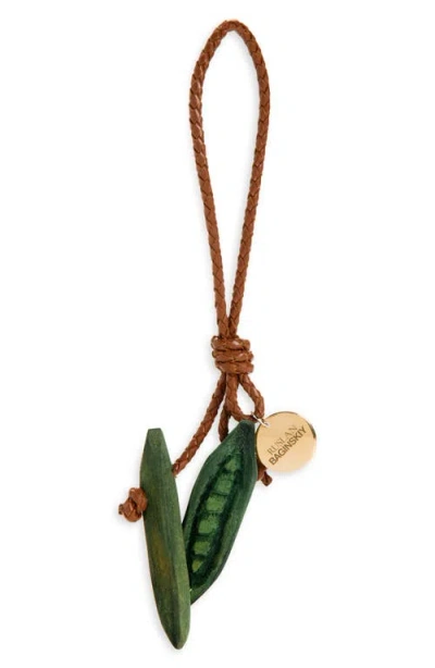 Ruslan Baginskiy Peapod Bag Charm In Brown