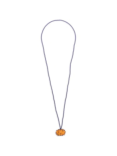 Ruslan Baginskiy Pendant Glass Necklace In Silver