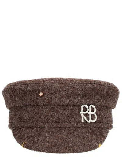 Ruslan Baginskiy Pierced Baker Boy Cap In Orange