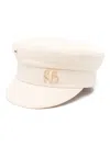 Ruslan Baginskiy Pierced Baker Boy Hat In Neutrals