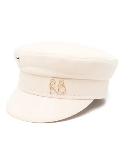 Ruslan Baginskiy Pierced Baker Boy Hat In Neutrals