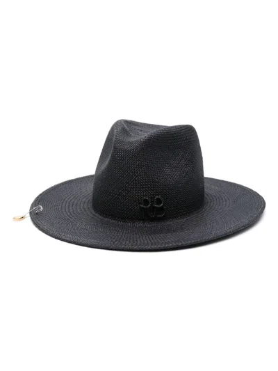 Ruslan Baginskiy Pierced Fedora Hat In Black