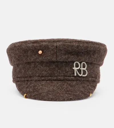 Ruslan Baginskiy Pierced Baker Boy Cap In Orange