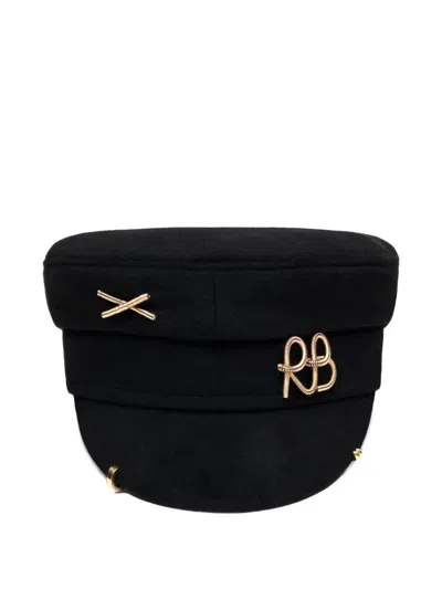Ruslan Baginskiy Piercing Logo Baker Boy Cap In Black
