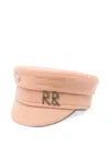 Ruslan Baginskiy Pin-detail Logo-lettering Bakerboy Cap In Neutral