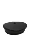 Ruslan Baginskiy Pinstriped Beret In Black