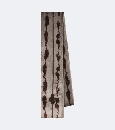 Ruslan Baginskiy Printed Scarf In Grey