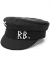 Ruslan Baginskiy Embellished Brimmed Hat Showcasing Refined Craftsmanship In Black