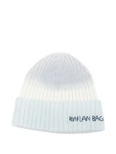 Ruslan Baginskiy Ribbed-knit Logo Beanie In Blue