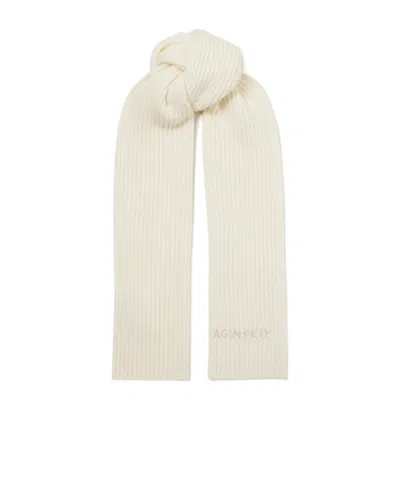 Ruslan Baginskiy Ribbed Scarf In Neutral