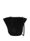 Ruslan Baginskiy Ruffled Bucket Bag In Black