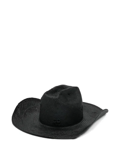 Ruslan Baginskiy Ruslan Straw Cowboy Hat In Black