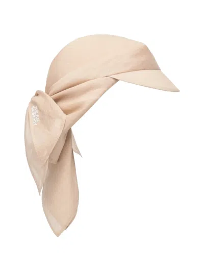 Ruslan Baginskiy Hair Headband Knot Detail Wide Brim In Neutral