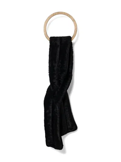 Ruslan Baginskiy Shearling Scarf In Black