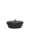 Ruslan Baginskiy Smooth-grain Leather Beret In Black