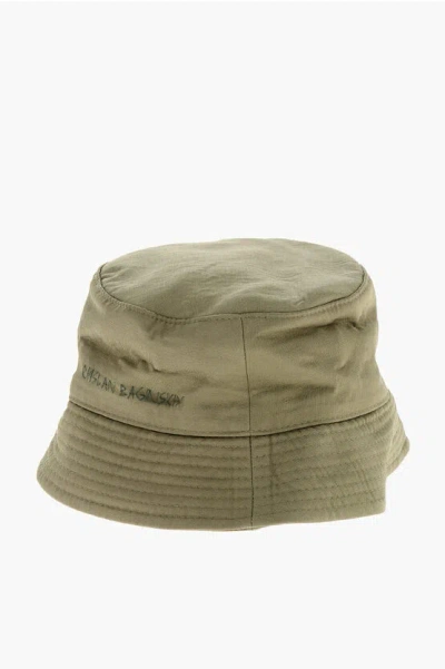 Ruslan Baginskiy Solid Color Bucket Hat With Frontal Logo In Green