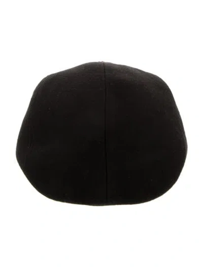 Pre-owned Ruslan Baginskiy Solid Wool Cap In Black