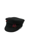 Ruslan Baginskiy Baker Boy Cotton Hat In Negro
