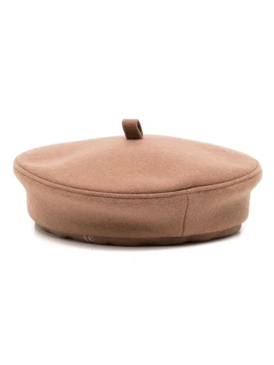 Ruslan Baginskiy Stitched-logo Beret In 褐色