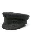 Ruslan Baginskiy Straw Baker Boy Hat In Black