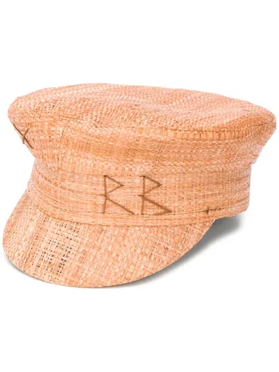 Ruslan Baginskiy Woven Straw Hat In Brown