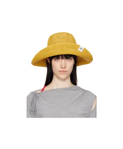 Ruslan Baginskiy Straw Bucket Hat In Yellow