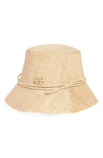 Ruslan Baginskiy Straw Bucket Hat In Neutral