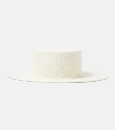 Ruslan Baginskiy Straw Hat In White