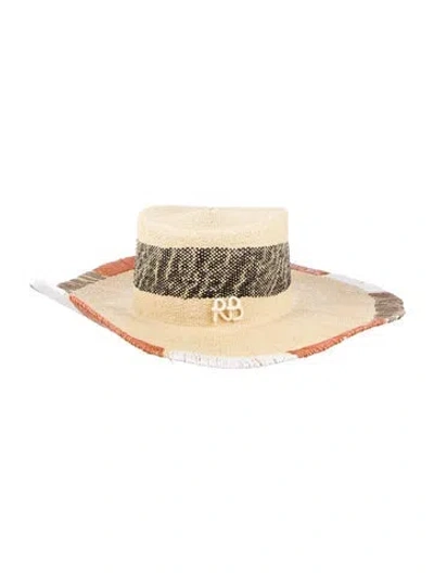 Pre-owned Ruslan Baginskiy Straw Sun Hat In Neutral