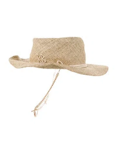 Pre-owned Ruslan Baginskiy Straw Sun Hat In Neutral