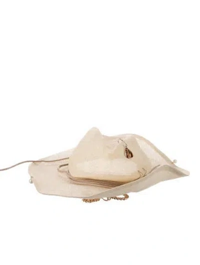 Pre-owned Ruslan Baginskiy Straw Sun Hat In Neutrals