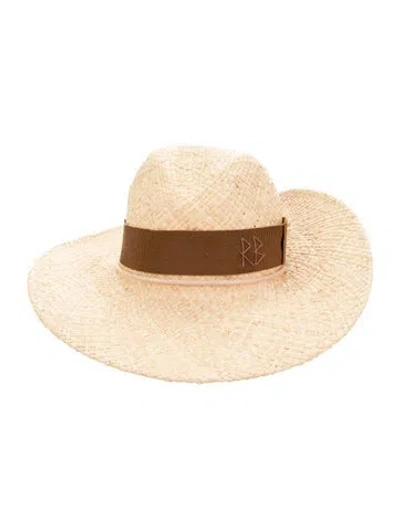 Pre-owned Ruslan Baginskiy Straw Sun Hat In Neutrals