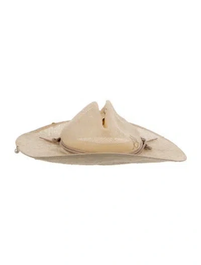 Pre-owned Ruslan Baginskiy Straw Western Hat In Neutral