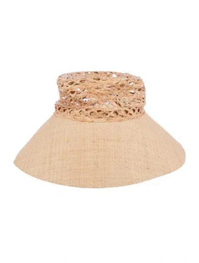 Pre-owned Ruslan Baginskiy Straw Wide Brim Sun Hat In Neutral