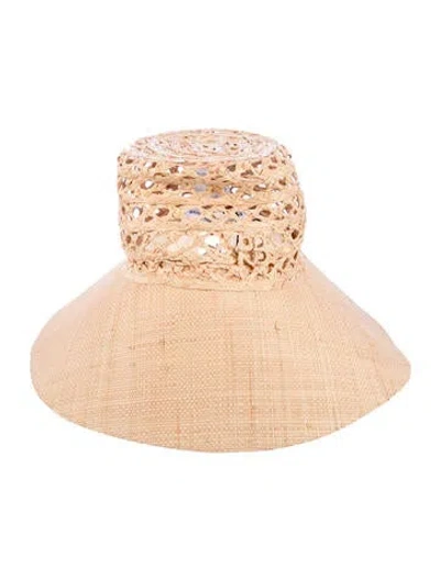 Pre-owned Ruslan Baginskiy Straw Wide-brimmed Hat W/tags In Neutral