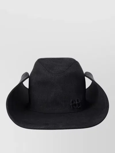 Ruslan Baginskiy Structured Hat Curved And Wide Brim In Black