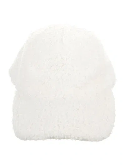 Pre-owned Ruslan Baginskiy Teddy Fleece Baseball Cap In White