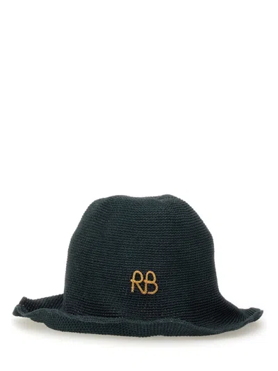 Ruslan Baginskiy Textured Black Cotton Bucket Hat