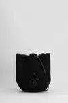 Ruslan Baginskiy The Hatbag Shoulder Bag In Black Wool In Black