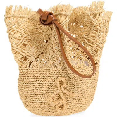 Ruslan Baginskiy The Openwork Raffia Hat Bag In Neutral