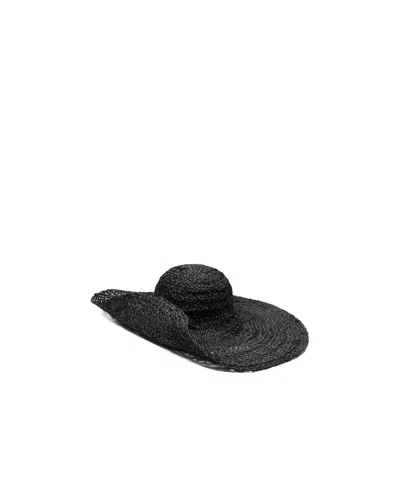 Ruslan Baginskiy Wide Brim Straw Beach Hat In Black