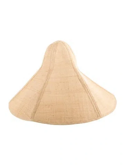 Pre-owned Ruslan Baginskiy Wide Brim Straw Sun Hat In Neutrals
