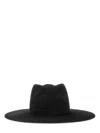 Ruslan Baginskiy Wide Brim Structured Felt Hat In Black